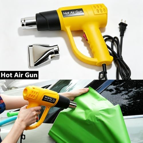 Umaki Window Tint Application Kit Vinyl Wrap Tools with Heat Gun, 4inch Squeegee, Car Film Knife & 10 Blades, Spray Bottle, Rubber Squeegee - Image 2