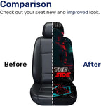 GENANY Dark Galaxy Figure Car Seat Covers, 2-Piece Front Seat Set | 2-piece polyester front seat cover set, each 49.5 x 19.6 inches, with adjustable straps and hooks - Image 7