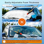 Adjustable Foam Canon for Pressure Washer, Pressure Washer Foam Cannon, 1/4 Inch Quick Connect, 1L (34 oz) Bottle, 5 Spray Nozzle Tips for Car Wash - Image 6