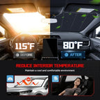 Windshield Sun Shade Custom Fit for Be-nz GLE/GLS 2020-2025 - Image 3