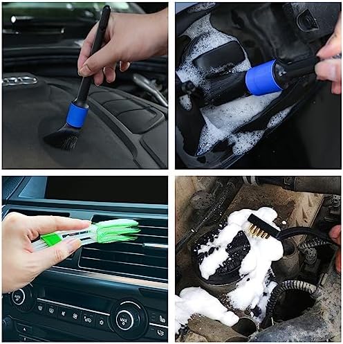 HMPLL 10pcs Detailing Brush Set, Blue - Image 6
