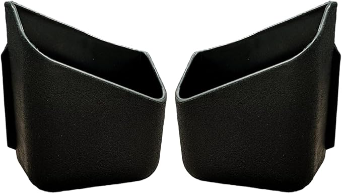 YoRise 2PCS Car Seat Side Pocket Organizer, A-Pillar Sunglass Holder, Stick-On Small Item Automotive Storage Box, Car Seat Gap Filler Organizer for Card, Cigarette, Phone, Registration (Black) by Unknown