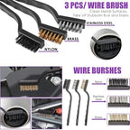 Windshield Cleaner Tool, 17Pcs Purple Car Interior Cleaning Kit, Detailing Kit Cleaner, Detailing Brush, Cleaning Gel, Inside Cleaning Supplies Accessories for Trucks, SUVs, RVs Window - Image 7