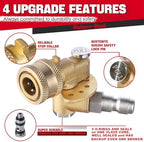 Meteor Blast Pressure Washer Pivoting Coupler, Gutter Cleaner Attachment - Image 3