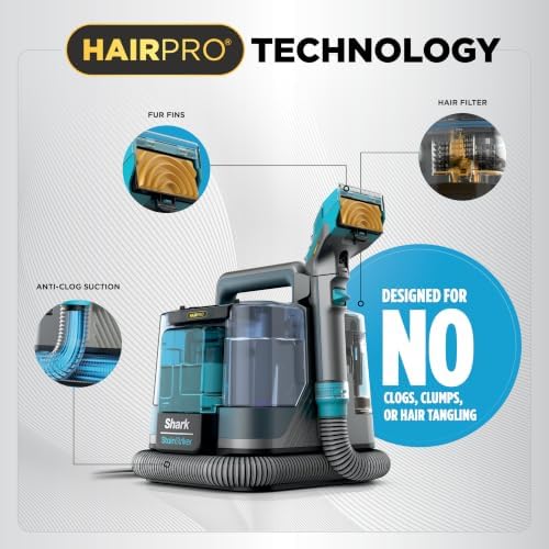 Shark StainStriker HairPro Portable Stain Cleaner, 3 Tools, PX253BRN - Image 5
