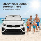 for Kia Forte Windshield Sun Shade 2019-2024 2025 Sunshade Front Window Shade Custom Fit Forte Accessories Sun Visor Foldable Shade Blocks UV Rays Accessories - Image 4