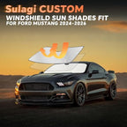 Windshield Sun Shade for Ford Mustang 2024-2026 (Not for Mach-E) - Image 6