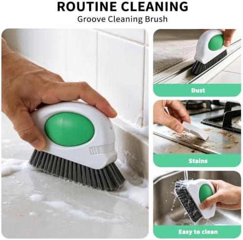Allinside Window Track Cleaner, 2-in-1 Crevice Cleaning Brush for Sills - Image 4