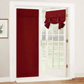 RYB HOME Blackout Door Curtain for Patio Front Tricia French Door Window | Thermal Insulated, Self Adhesive, Privacy, For Patio Kitchen Front Entry Front Back Door Glass Window, W30 x L72, 1 Panel by RYBHOME