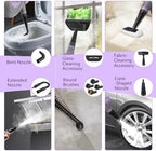 Phueut Pressurized Handheld Multi-Surface Natural Steam Cleaner with 12 pcs Accessories, Multi-Purpose Steamer for Home Use, Steamer for Cleaning Floor, Upholstery, Grout and Car (Purple) - Image 5
