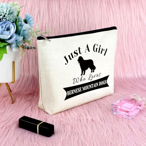 Sfodiary Bernese Mountain Dog Gifts Makeup Bag for Dog Lovers Bernese Mountain Mom Cosmetic Bag Birthday Presents for Pet Owner Christmas Gifts for Animal Lover Travel Pouch - Image 6