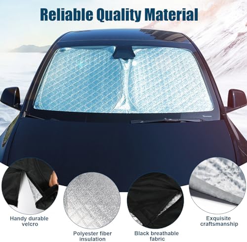 6 Layers Windshield Sun Shade for Ford Edge 2015-2024 - Image 6
