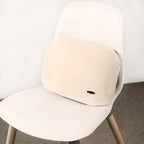 Beige Lumbar Support Pillow for Car Recliner Soft Lower Back Waist Cushion | Driving Seat Latex Relax Home Sofa Office Accessories Chair Cushion Back Pain Relief Small Automotive Thin Memory Foam Suede - Image 7