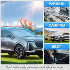 Custom Fit Windshield Sun Shade for Cadillac XT5 2017-2026 - Image 6