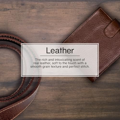 LITTLE TREES Car Air Freshener | Hanging Paper Tree for Home or Car | Leather | 3 Pack - Image 5