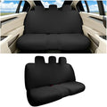 Car Seat Cover, Elastic Waterproof Dustproof Vehicle Back Seat Protector, Scratch Proof Automotive Interior Rear Bench Cover Accessories, Universal Fit (Black) by BCOWPV