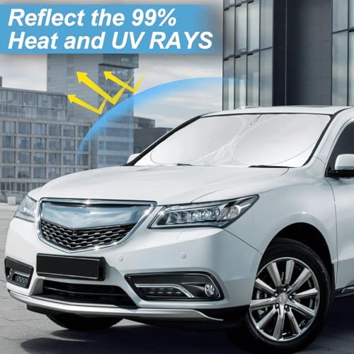 Windshield Sunshade for Acura MDX 2021-2025 2026 Window Shades Sun Visor - Image 2