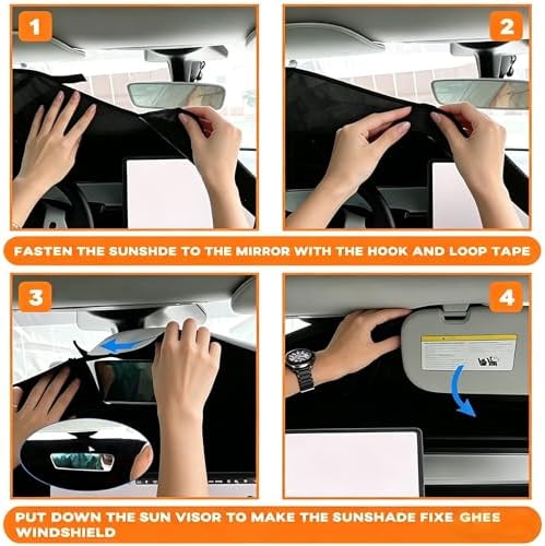 Windshield Sun Shade for Toyota Prius 2004 2005 2006 2007 2008 2009 - Image 3