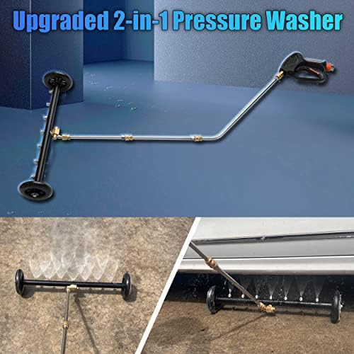 Tool Daily 24" Undercarriage Cleaner & Water Broom, 7 Nozzles, 1/4" QC - Image 2