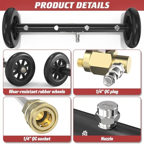 16 Inch Undercarriage Pressure Washer Attachment, 4000 PSI - Image 3