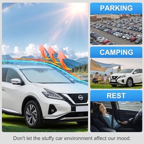 Custom Fit Windshield Sun Shade for Nissan Murano 2025-2026 - Image 6