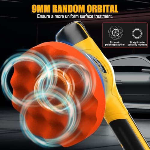 20V Brushless 6-Inch Random Orbital Cordless Buffer Polisher Kit - Image 5