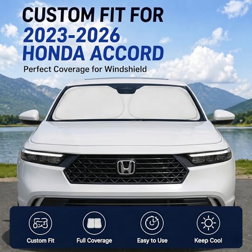 Custom Fit Windshield Sun Shade for Honda Accord 2023-2026 - Image 2