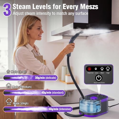Steam Cleaner, 15s Fast Heat-Up Handheld Steam Cleaner for Home & Car - Image 2