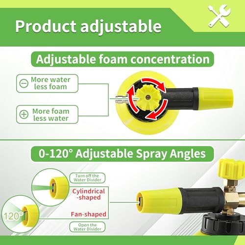FIXFANS Foam Cannon, Compatible with Portland Husky and Ryobi Power Washer - Image 5
