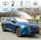 TINGLU Sun Shade for Nissan Murano 2025 2026 Accessories Windshield Sun Shade Window Shade UV Rays Protection Sun Visor Cover with Steering Wheel Sunshade Storage Bag - Image 5