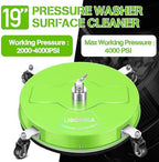 LidoDola 19'' Pressure Washer Surface Cleaner Green, Power Washer Accessory - Image 5