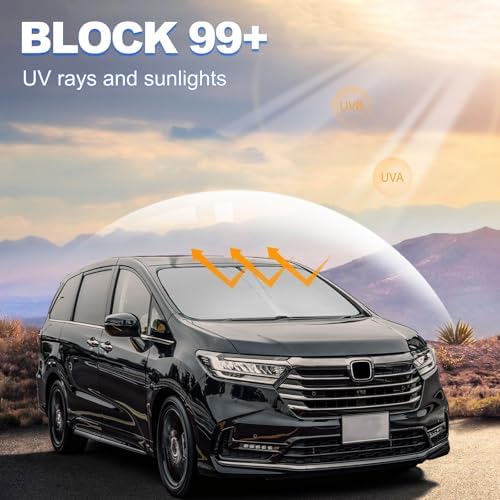 Foldable Front Windshield Sunshade for Honda Odyssey 2018-2025 2026 - Image 3