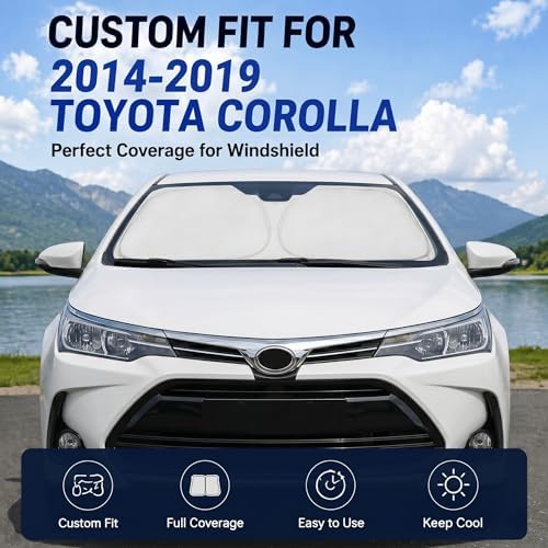 Custom Fit Windshield Sun Shade for Toyota Corolla 2014-2019 - Image 2