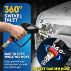 TOOLCY Pro Short Pressure Washer Gun 5000 PSI with 360° Swivel 3/8" Inlet - Image 3