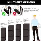 Sports Duffle Bag - Extra Large Travel Duffel Luggage Bag with Upgrade Zipper, Sturdy & Water Resistant, Black (Black 47inch) | Heavy Duty Dual Zipper, 600D Polyester, Oversized Capacity, Sturdy & Water Resistant for Camping Outdoor Moving, Black - Image 6