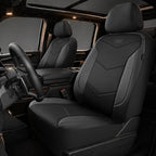 Skechers Memory Foam Seat Covers,Leather Car Seat Covers, Ultimate Comfort & Support Front Seat Covers Airbag Compatible, Automotive Universal Fit Most for SUVs, Vans, Sedans, Cars, Trucks,Black by Unknown