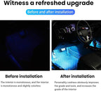 BESULEN Car Interior LED Lights, Neon Light Kit with USB Port, Ice Blue | 4 in 1 Car Ambient Neon Light Kit with USB Port, Interior LED Atmosphere Lights, Decoration for Car Home Garden Party - Image 3