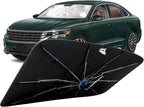 Windshield Sunshade for Volkswagen Passat 2012-2026 with 360°Rotating Shaft | Custom Fit Umbrella Sunshade for UV Blocking, Interior Heat Protection, Easy Storage, UPF 50+ Cool Windshield Cover by Lonyaqui