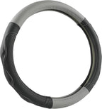West Llama 3D Texture Steering Wheel Cover for Toyota, Anti-Slip Design, Premium Leather, Custom Fit for 14.5-15 inch, Stylish Interior Decoration(Gray+Black-Standard Size) - Image 6