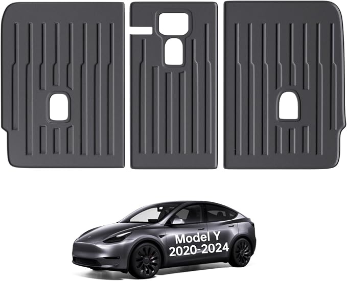 2nd Row Seatback Protector Compatible with Tesla Model Y 2020-2024 5 Seat Back Seat Cover All Weather Cargo Liner Model Y Accessories | Custom Fit Trunk Protection (3PCS Backrest Protector) - Image 9