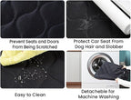 pettycare Dog Car Seat Cover for Back Seat - Hard Bottom Supports 400lbs, with Mesh Window & Non-Slip Bottom, for SUV & Truck (Black) - Image 4