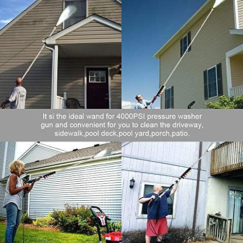 Selkie Pressure Washer Extension Wand Upgrade Power Washer Lance with Spray Nozzle Tips,30°,90°,120° Curved Rod, 1/4’’Quick Connect, Replacement for Anti-Leaked Ring 4000 PSI… - Image 6