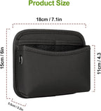 Car Seat Side Pocket Organizer - PU Leather Auto Door Console Mini Storage Bag for Keys, Phone, Sunglasses, Registration, and Documents (Black) - Image 3