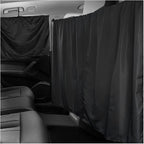 3PCS Car Privacy Curtain, Vehicle Blackout Divider Curtain with 2 Rear Side Window Shades, Car Sunshade Screen Cover Blocks Light for Sleeping Camping Fit Sedan SUV Truck by Unknown