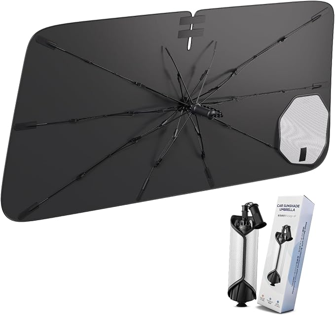 Windshield Sun Shade Umbrella for Hyundai Tucson 2026 2025-2022 | Custom Fit Front Window Sunshade, 4-Layer Heat Insulation UV Blocking Sun Visor, Keeps Car Cooler by LANGBEAN