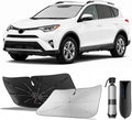 Zanch Windshield Sun Shade Umbrella for Toyota RAV4, Mazda CX-5, Honda CR-V | [99% UV Protection, Up to 75℉ Cooler] Snug Fit, scratch-free, Sturdy Frame, Foldable Front Sunshade Umbrella for SUV by Zanch