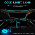 EL Wire Car Interior LED Strips Lights, 16FT 5V USB Auto Neon Light Strip, Electroluminescent Vehicle Interior Ambient Lighting Decor Accessories, Universal for RV, SUV, Truck (Blue) - Image 4