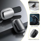 Tumecos Car Glasses Clip Sunglasses Holder Clip Glasses Box Sunglasses Clip Card Glasses Accessory Ticket Card Clip (Black 2) - Image 4