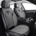 Fit for Toyota Sienna Limited Seat Covers 2014-2026, Nappa Leather, 360° Full Protection, Thick Padding & Memory Foam, Waterproof & Stain-Resistant Car Seat Cover (Standard 2 Seats,Black&Gray) by Unknown