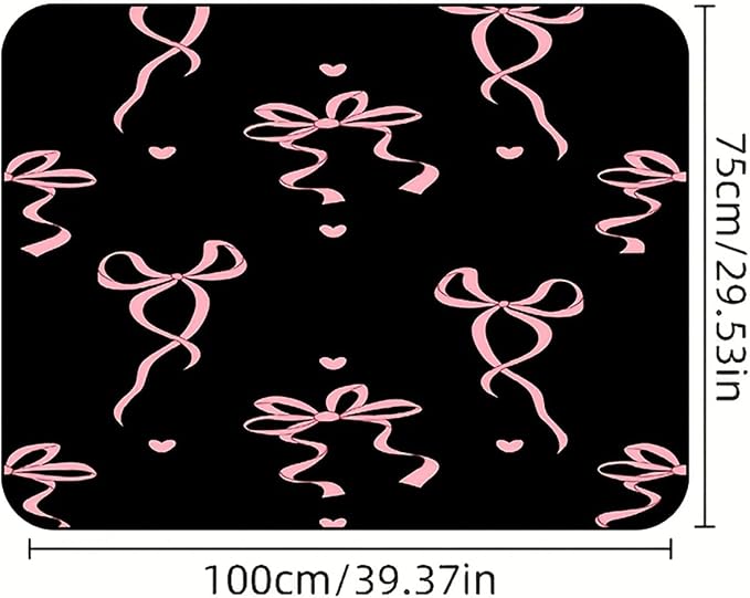 Universal Car Trunk Mat 29" x 39", Pink Bow and Heart All Weather Trunk Protection Cargo Liner, Durable Cargo Mat Rear Trunk Liner, Stylish Vehicle Interior Accessories Suitable for Most Car Models - Image 2